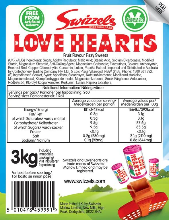 Love Hearts Mini Rolls 3kg Mega Party Pack - Image 7