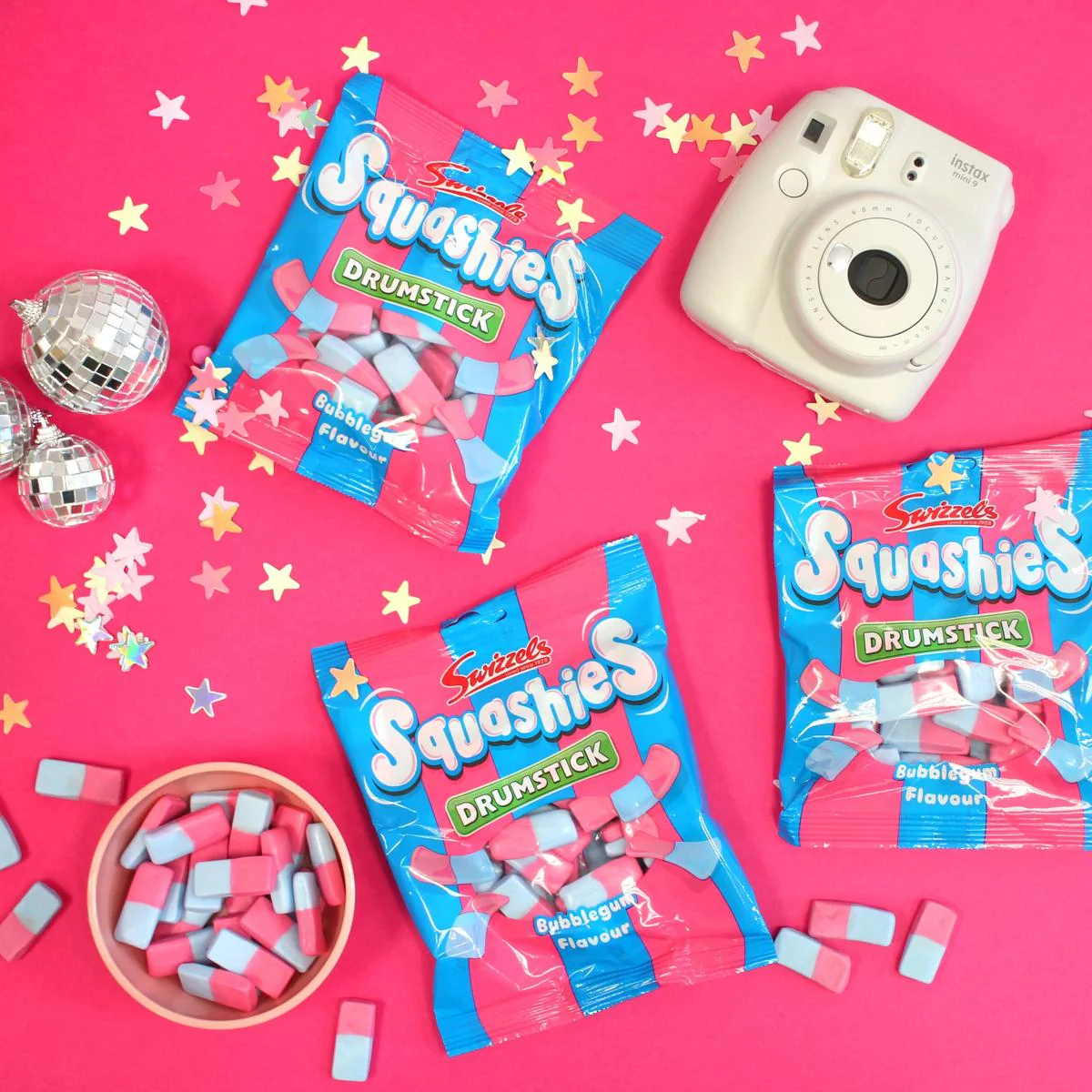 Squashies Bubblegum Flavour Box 12 x 140g Bags - Image 3