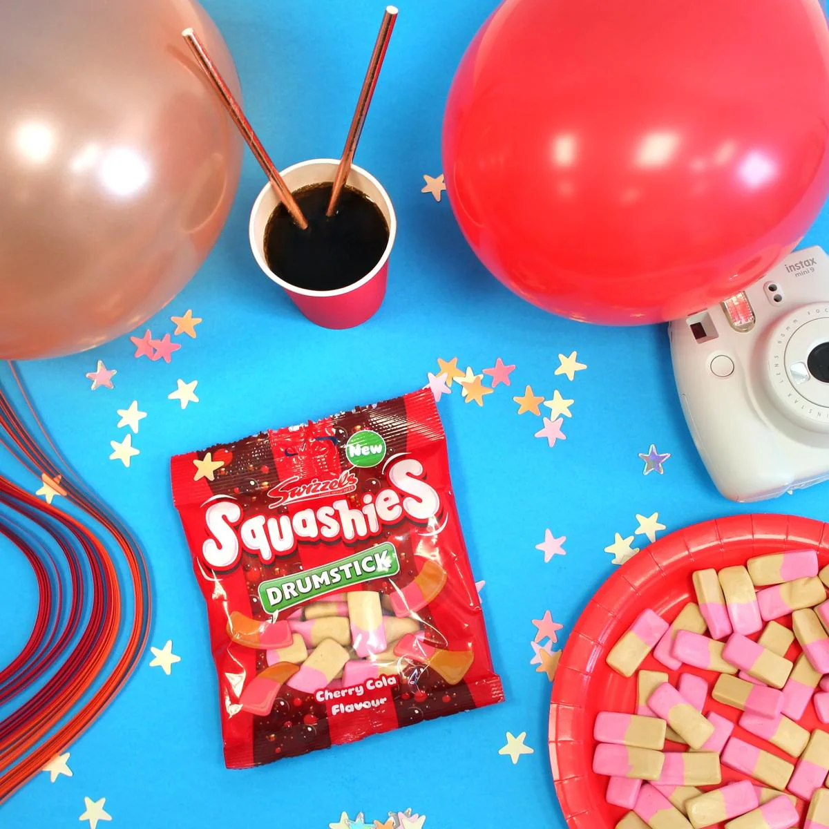 Squashies Cherry Cola Flavour Box 12 x 140g Bags - Image 3