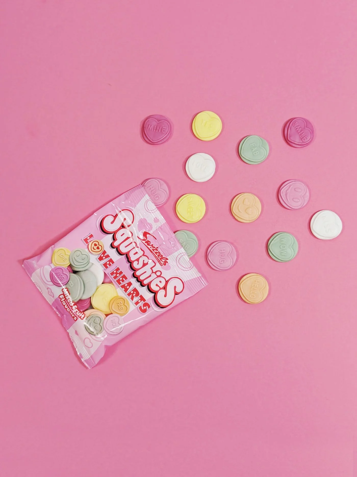 Squashies Love Hearts Flavour Box 12 x 140g Bags - Image 7