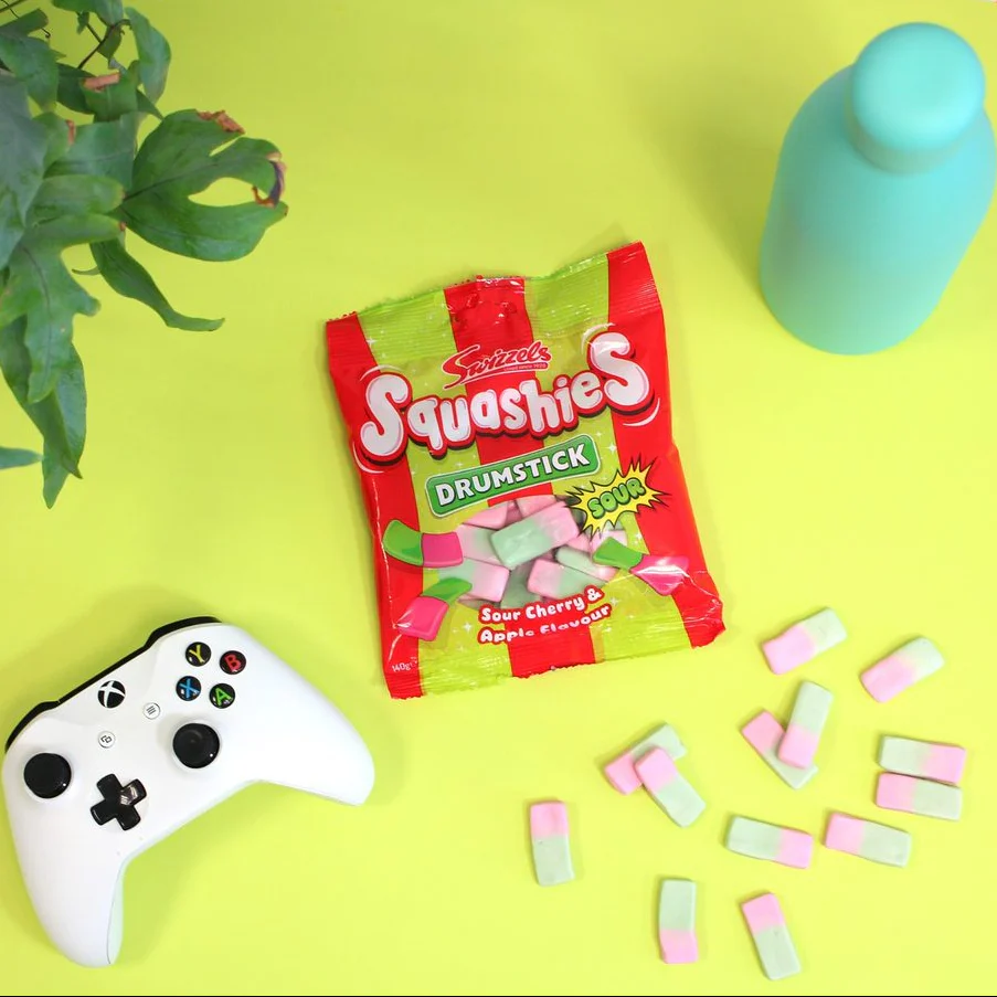 Squashies Sour Cherry & Apple Flavour Box 12 x 140g Bags - Image 4